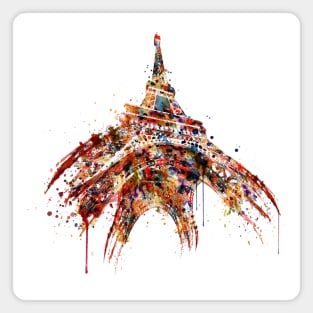 Eiffel Tower Watercolor Magnet